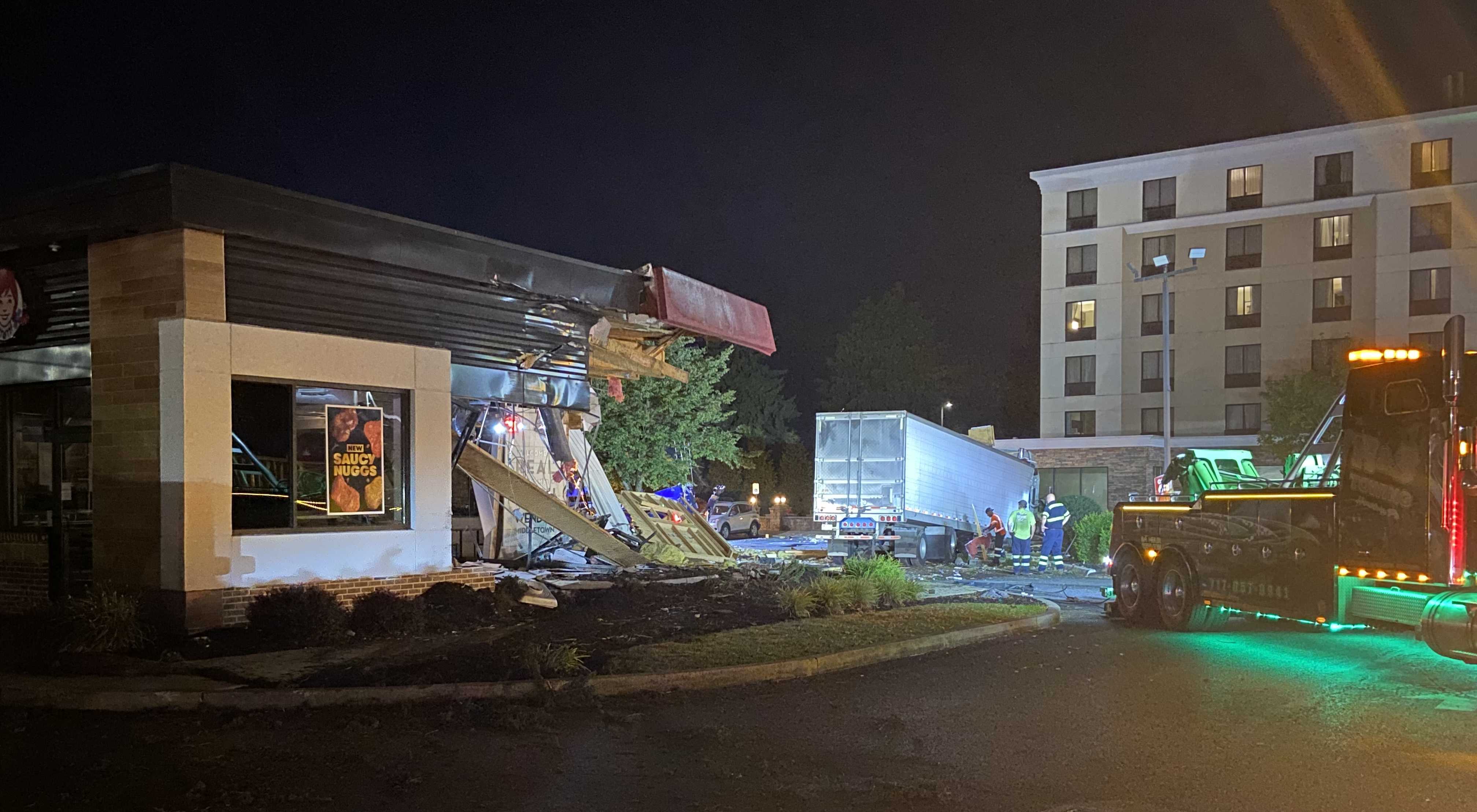 Charges pending after vehicle crashes into Dauphin County Wendy's ...