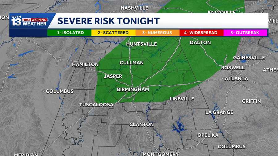 Alabama forecast: Strong to severe storms bring flood risk - WVTM