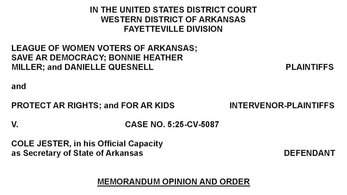 Judge blocks several Arkansas ballot measure rules as signature deadline looms