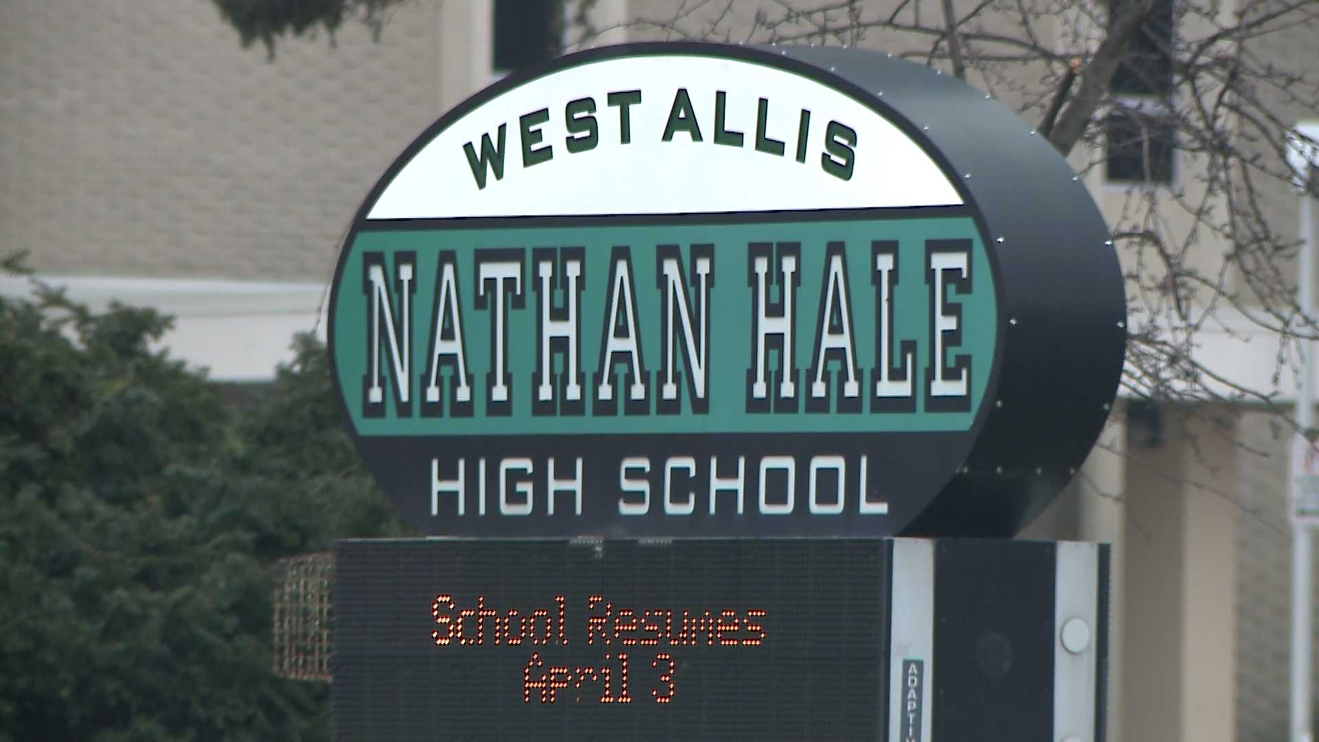 wisn.com - Sam Schmitz - West Allis Nathan Hale student arrested for bringing weapon to school