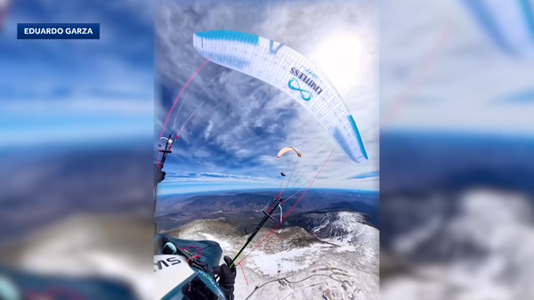 the flight reached about 7,500 feet, where temperatures were around 20 degrees