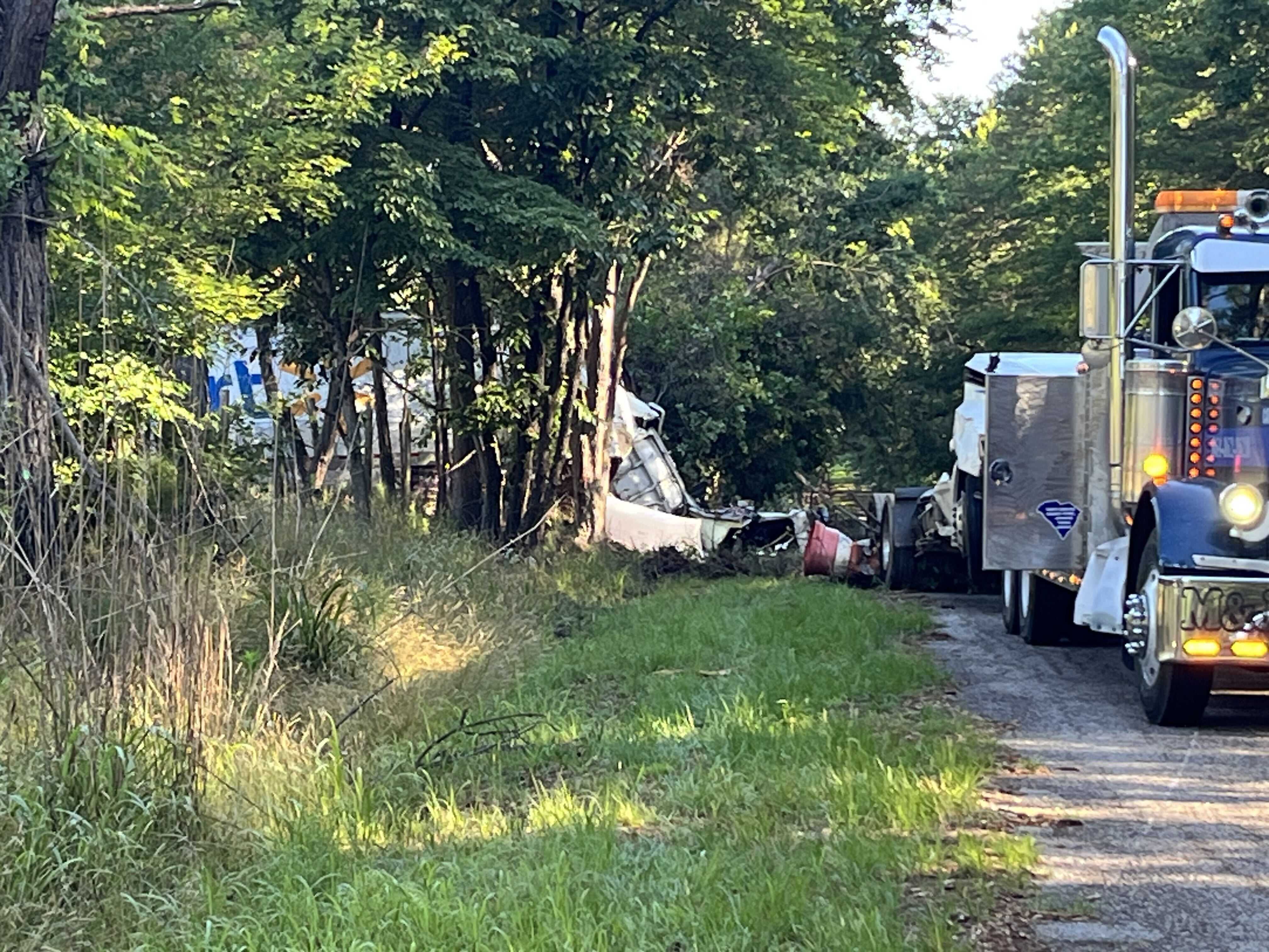 Driver dies when Walmart truck overturns - WYFF