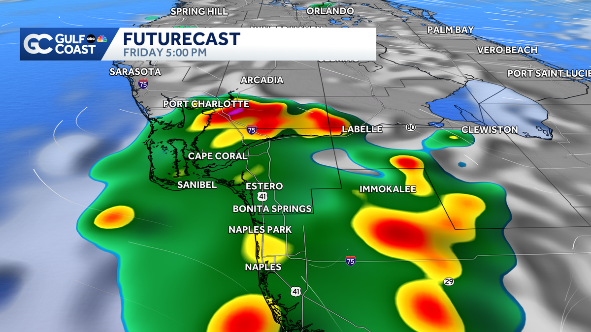 Scorching heat, gusty storms for the Gulf Coast Friday