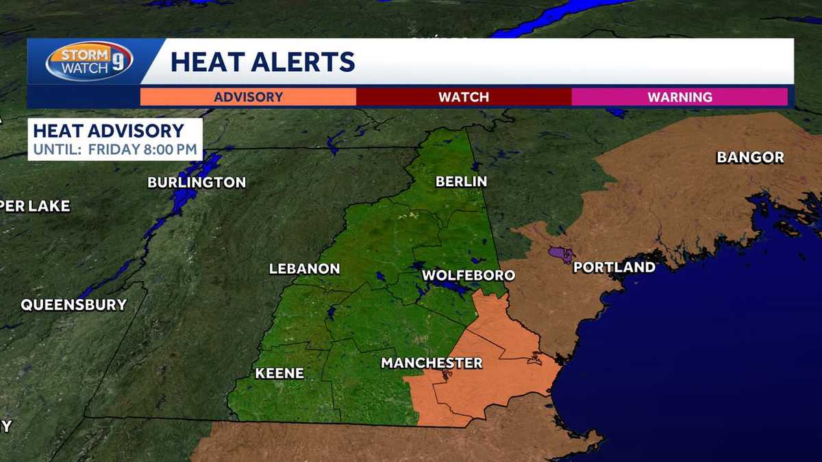 Tracking high heat, humidity in New Hampshire