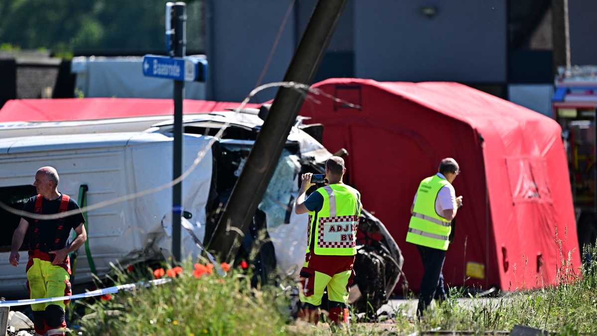 4 killed after train hits school bus in Belgium - WISN