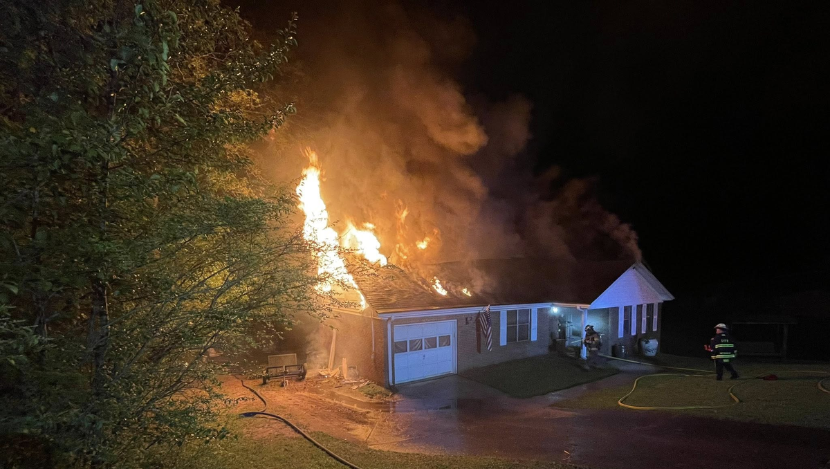 Late night fire destroys home in Chalkville