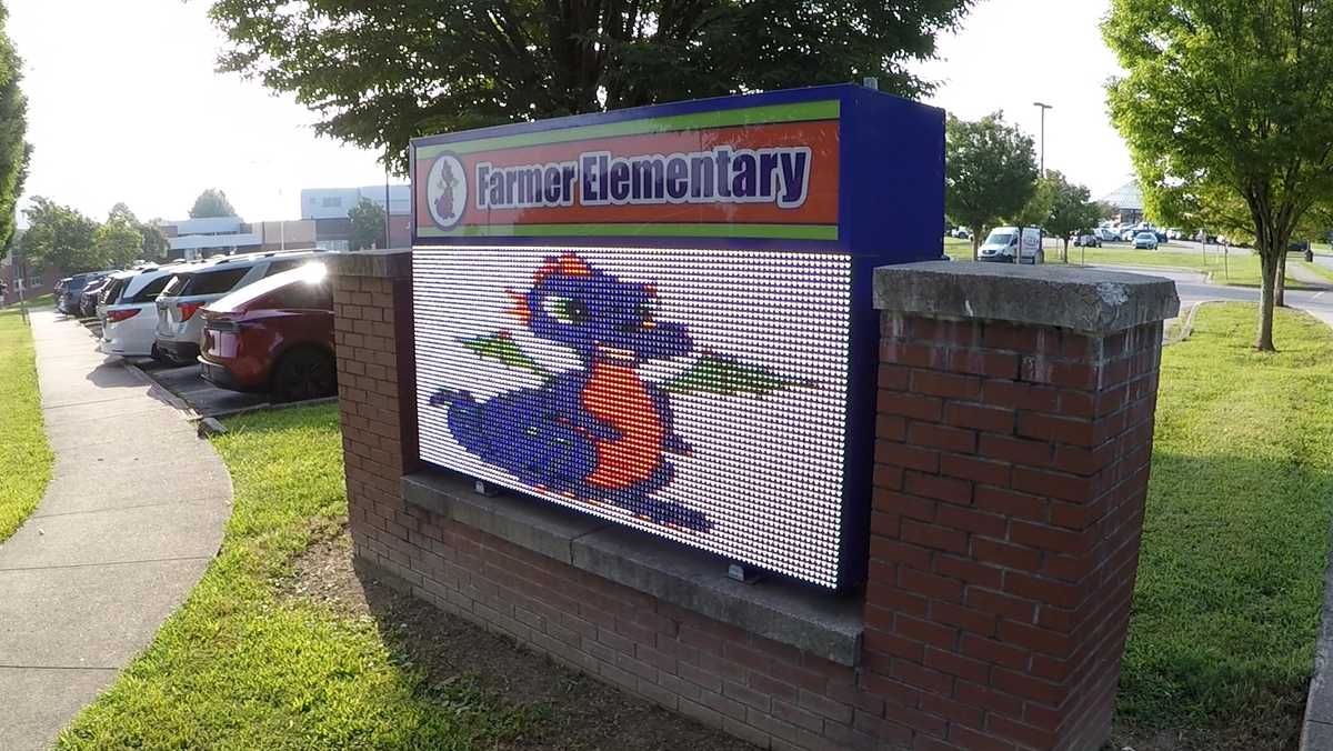 Excitement and nerves for the first day of school at Farmer Elementary