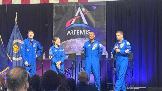 Artemis II astronauts visit NASA Michoud in New Orleans after historic moon flight