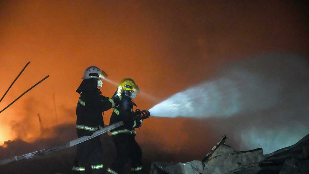 An explosion at a fireworks plant in China kills at least 21 people, state media says