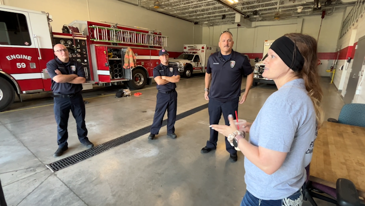 Fire departments rally behind Indiana firefighter battling aggressive cancer