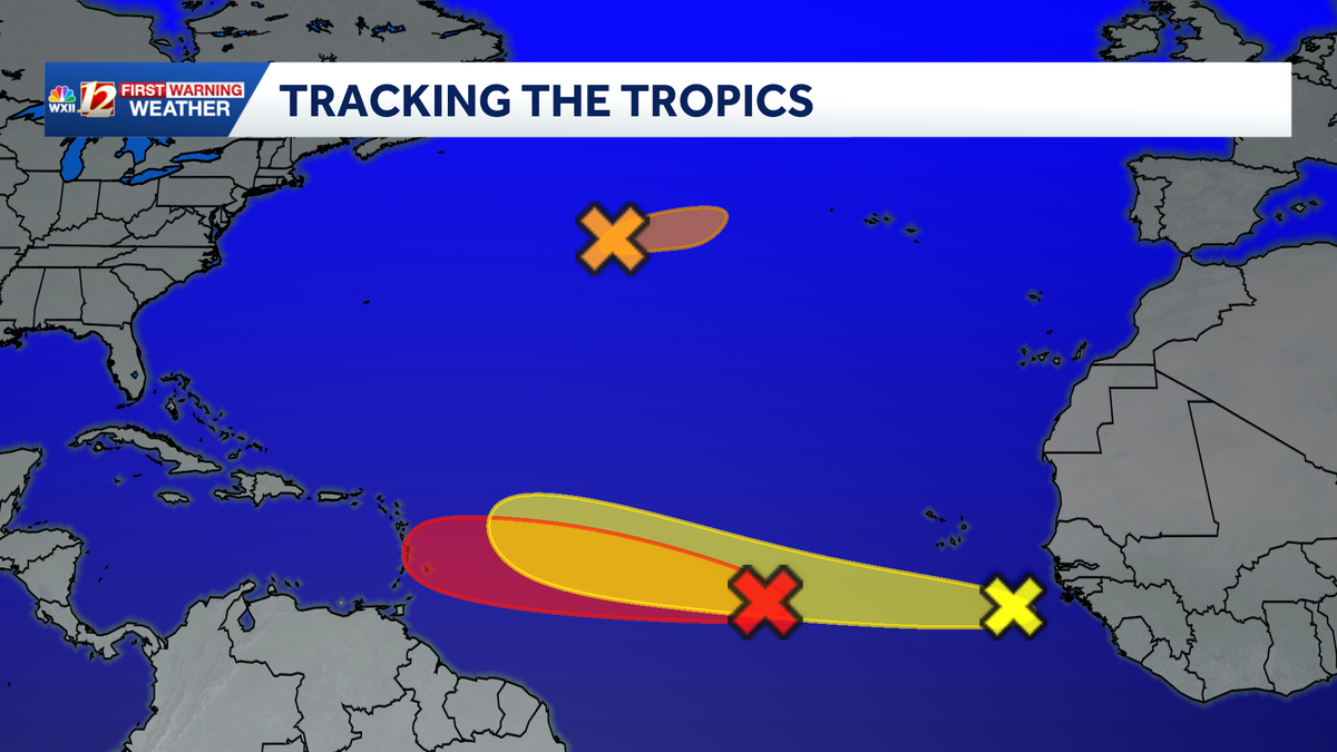 Atlantic surge! Watching three tropical waves this week