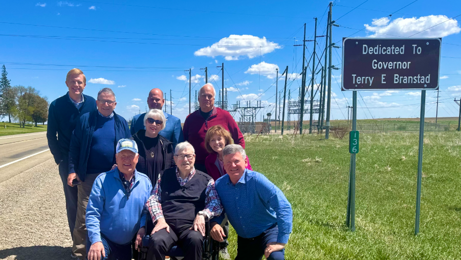 Former Gov. Terry Branstad takes a ride on Iowa highway dedicated in his honor