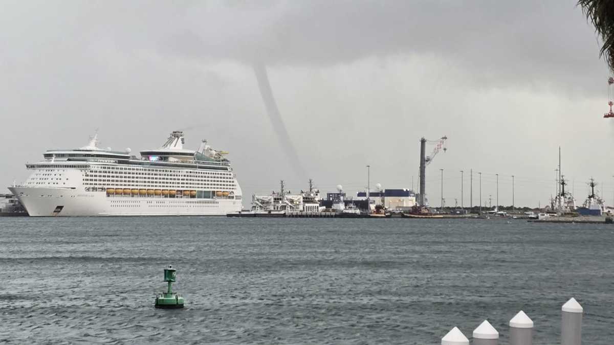 Photos: Waterspout forms off Cape Canaveral