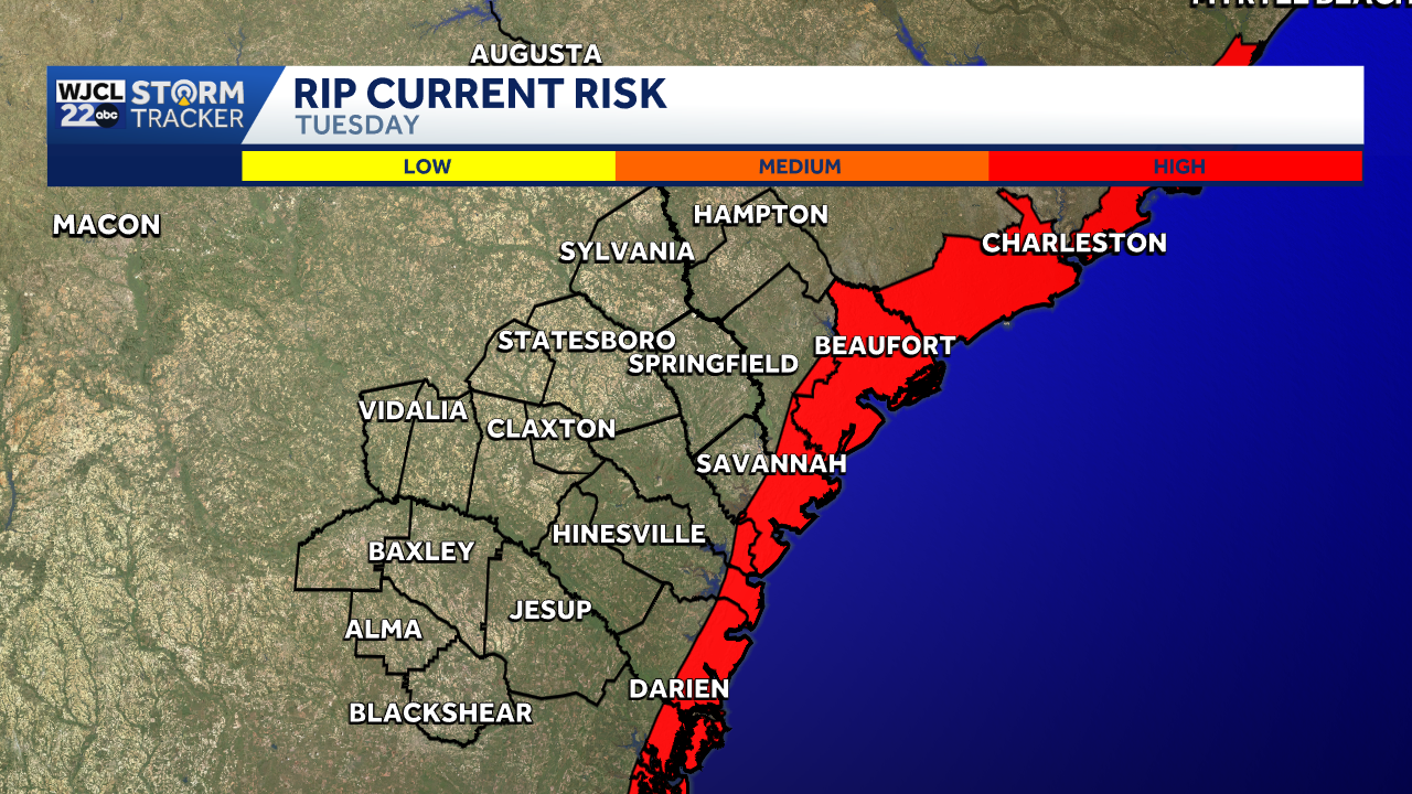 Beach conditions turn rough along the Southeast Georgia & Lowcountry coast