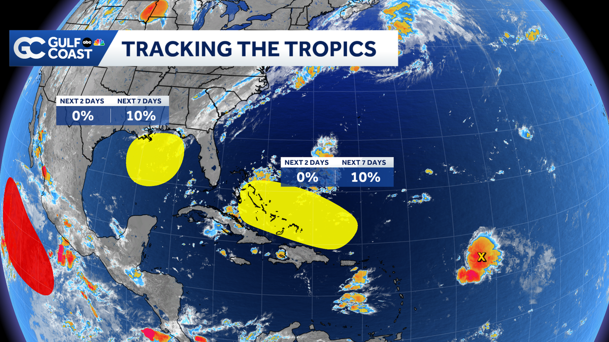Tracking the Tropics: Two areas for potential tropical development - WBBH