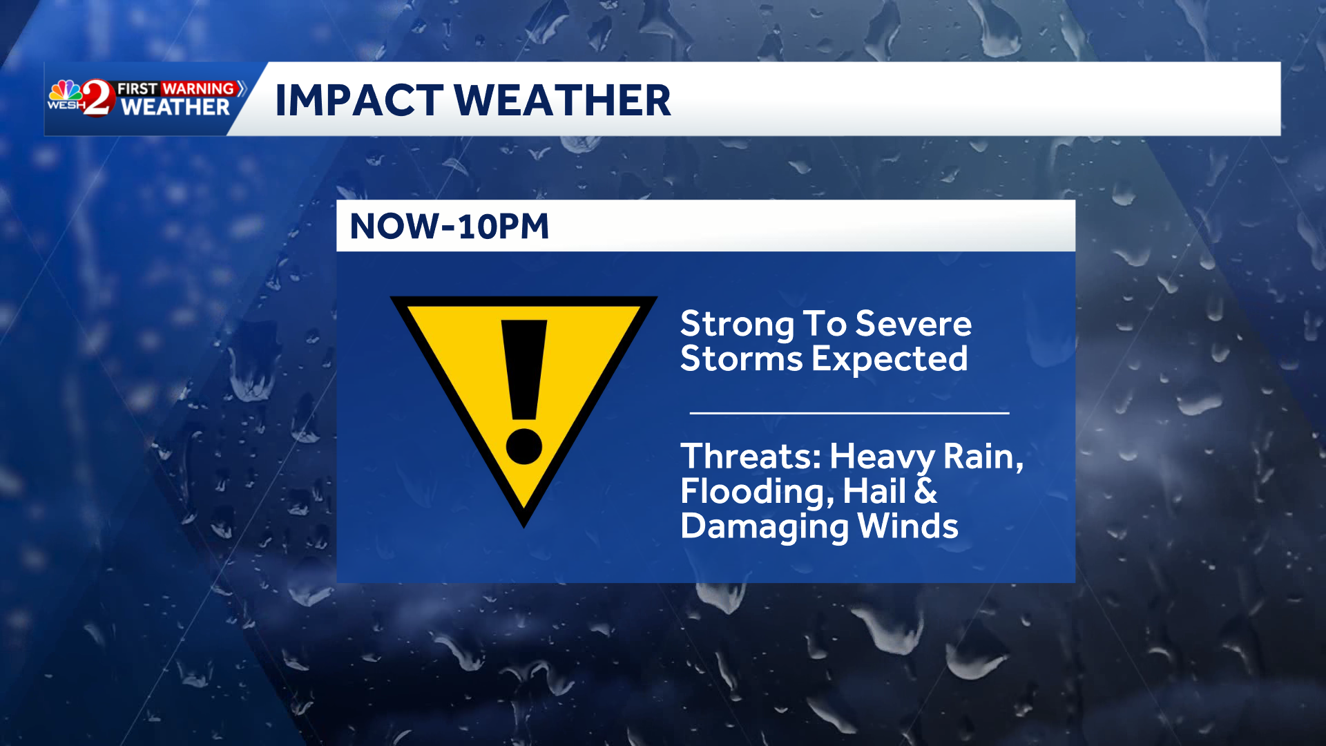 Impact Weather: Possible flooding in parts of Central Florida following strong evening storms
