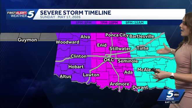 oklahoma storm risk may 17, 2026
