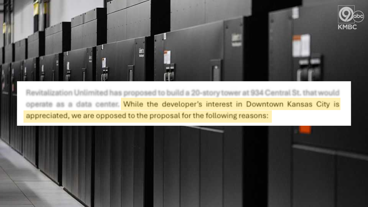 City council members representing downtown Kansas City oppose proposed data center in new statement