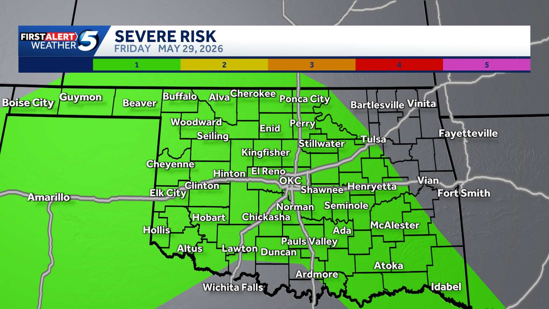 TIMELINE: Severe weather possible with multiple days of storm risk starting Friday