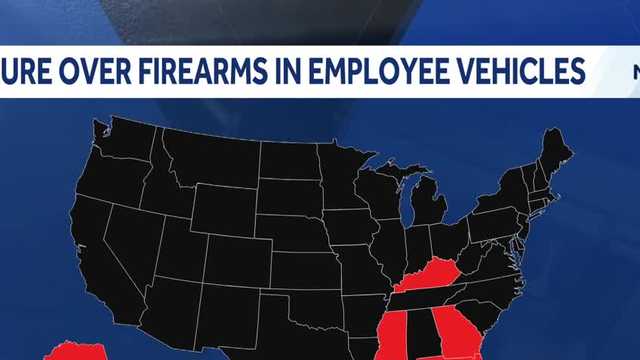 Pennsylvania bill would protect employees' rights to store firearms in vehicles