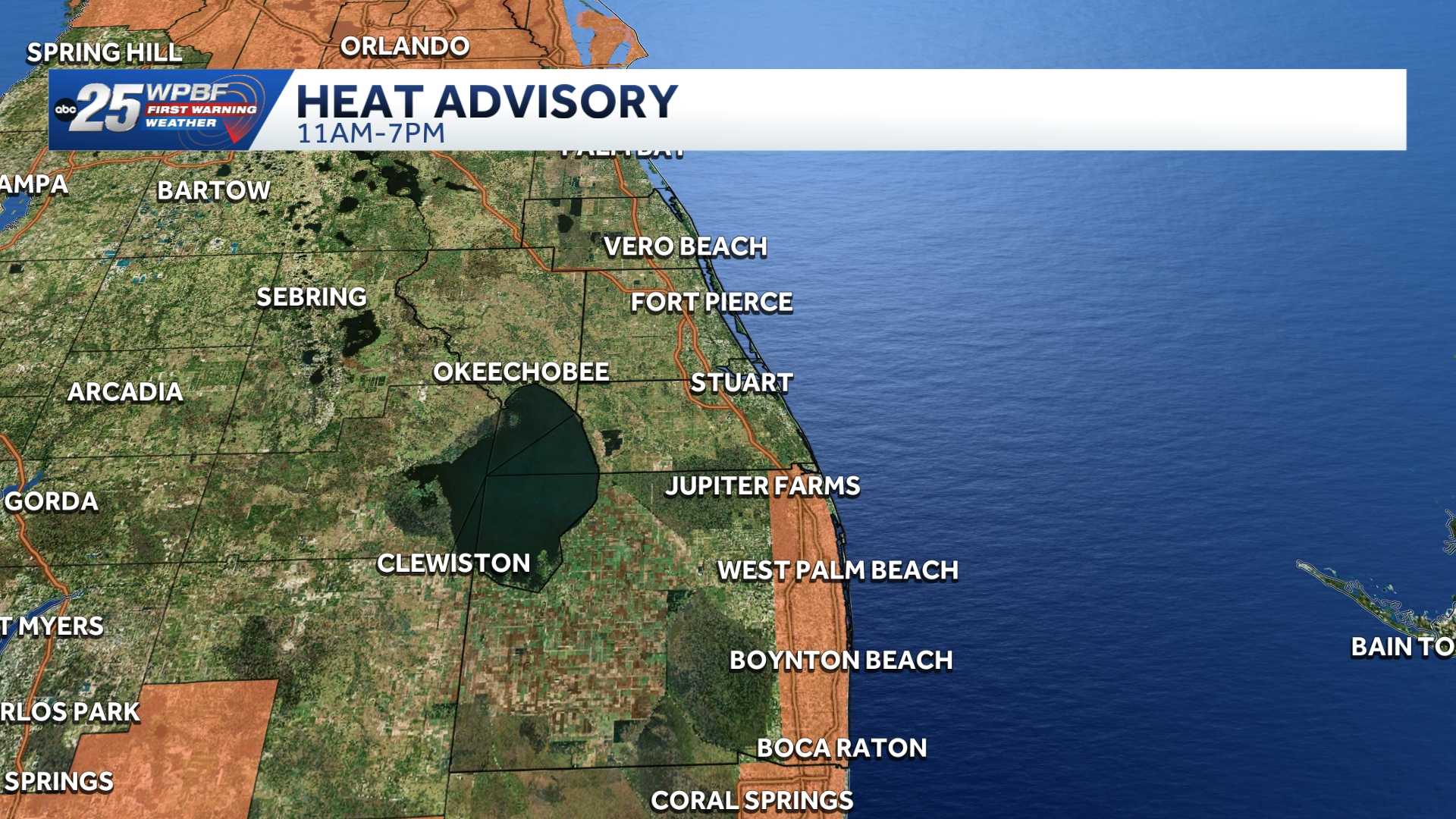 Palm Beach County under heat advisory as temps soar into mid-90s