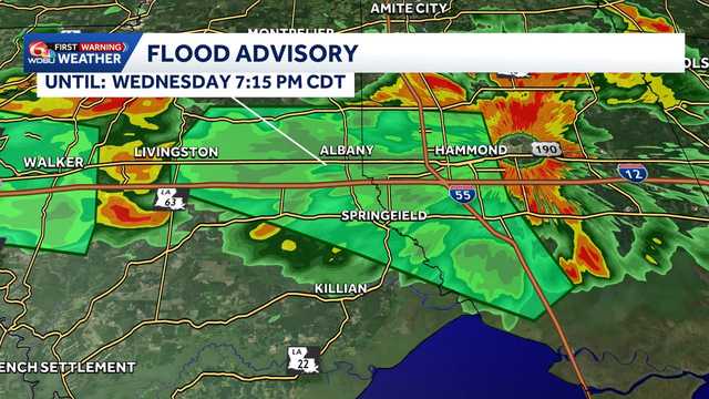 Flood Advisory in effect for parts of the Northshore
