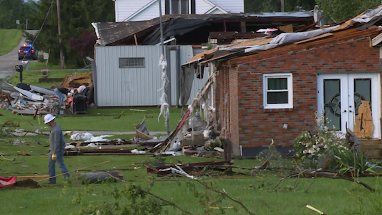 NWS: EF2 tornado touched down in southeast Indiana during Thursday's storms