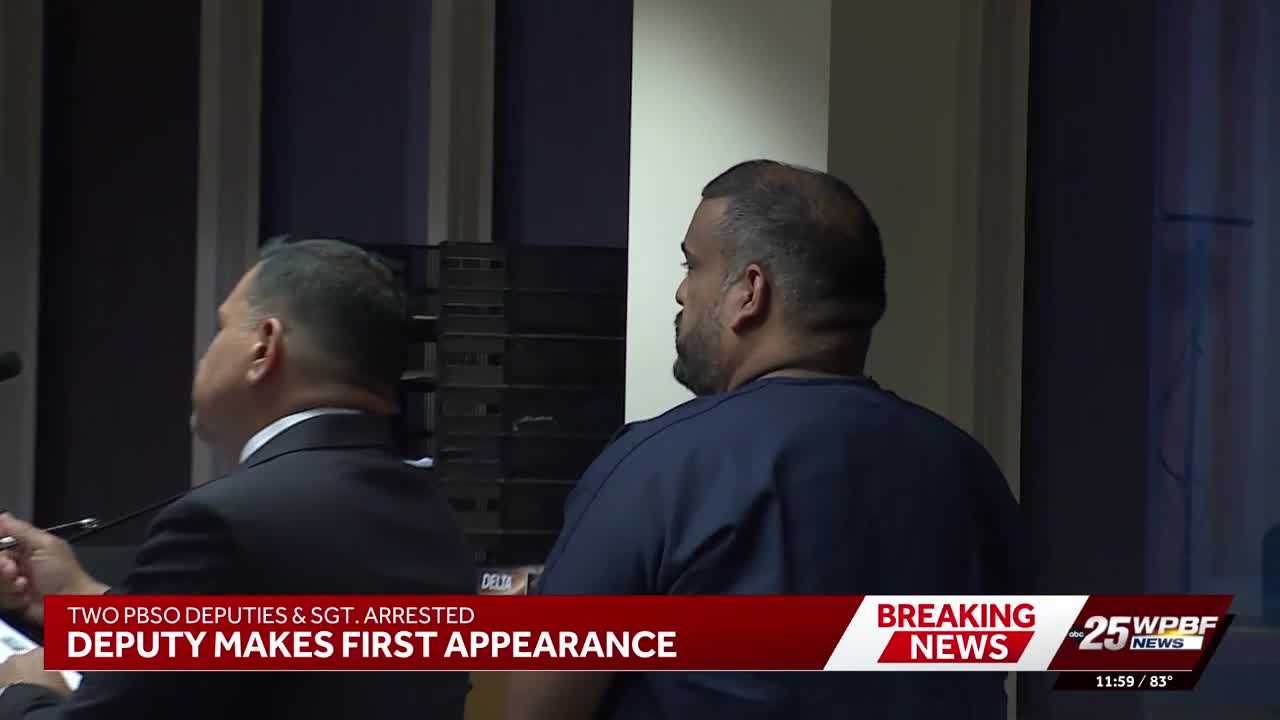 Palm Beach deputy accused of striking handcuffed inmates and falsifying reports now held on bond