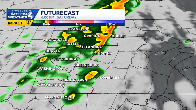 Narrow line of strong storms for western PA, prompting an Impact Day