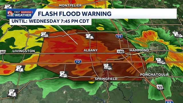 Flash Flood Warning for parts of Tangipahoa Parish