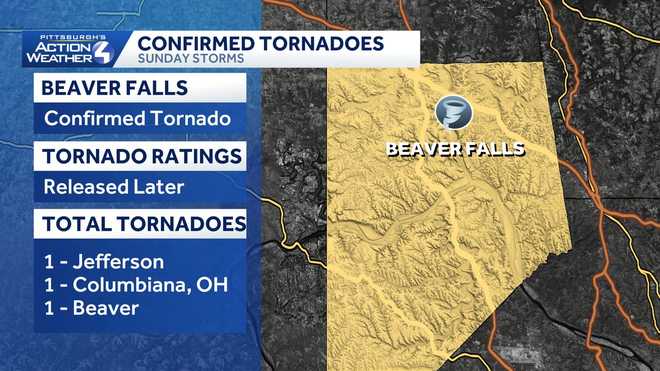 Tornado confirmed in Beaver County following severe storms