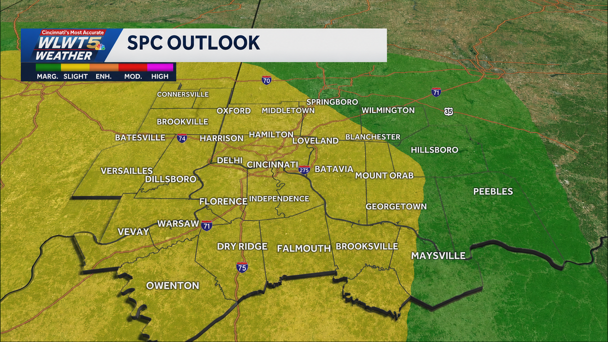 Watching extreme risk late Sunday for Cincinnati
