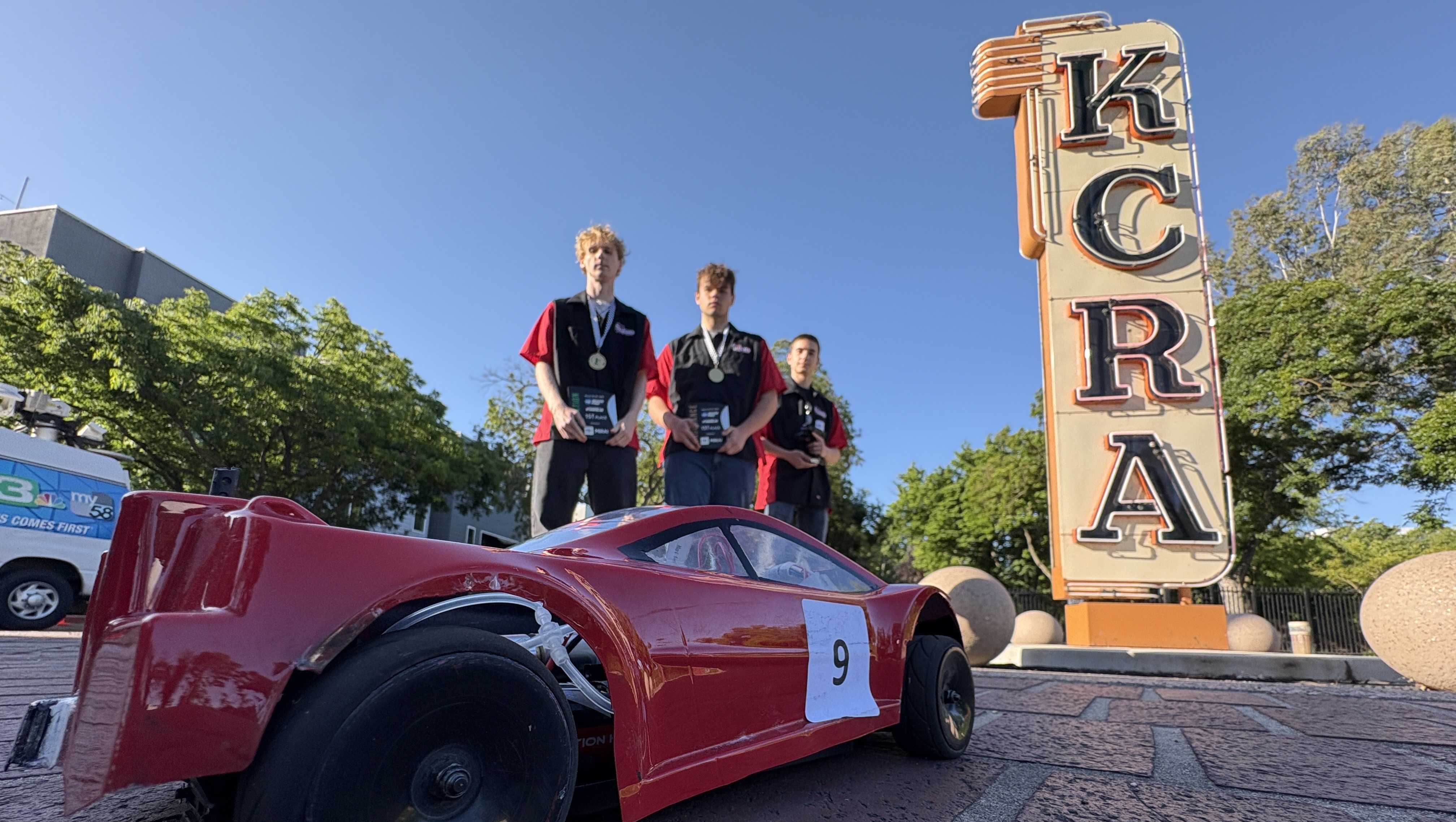 Sacramento students head to Switzerland after zero-emission racecar wins gold