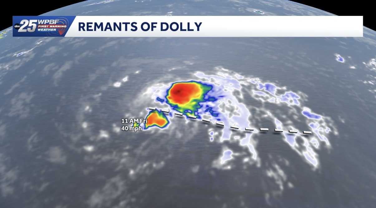 National Hurricane Center: Dolly is now an open tropical wave