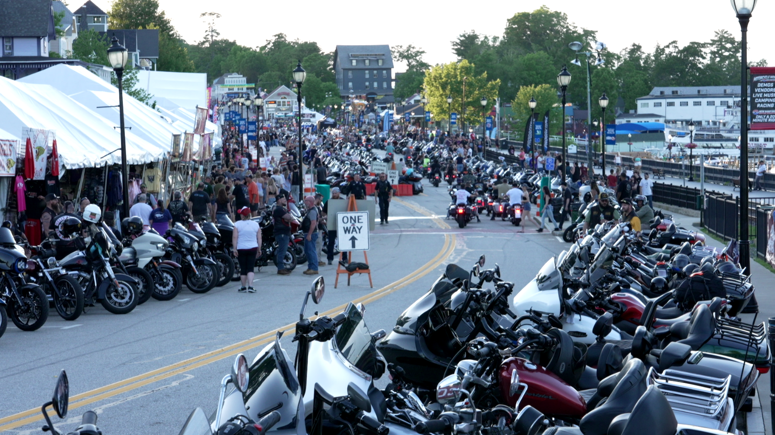 Thousands flock to Laconia Motorcycle Week Day 1