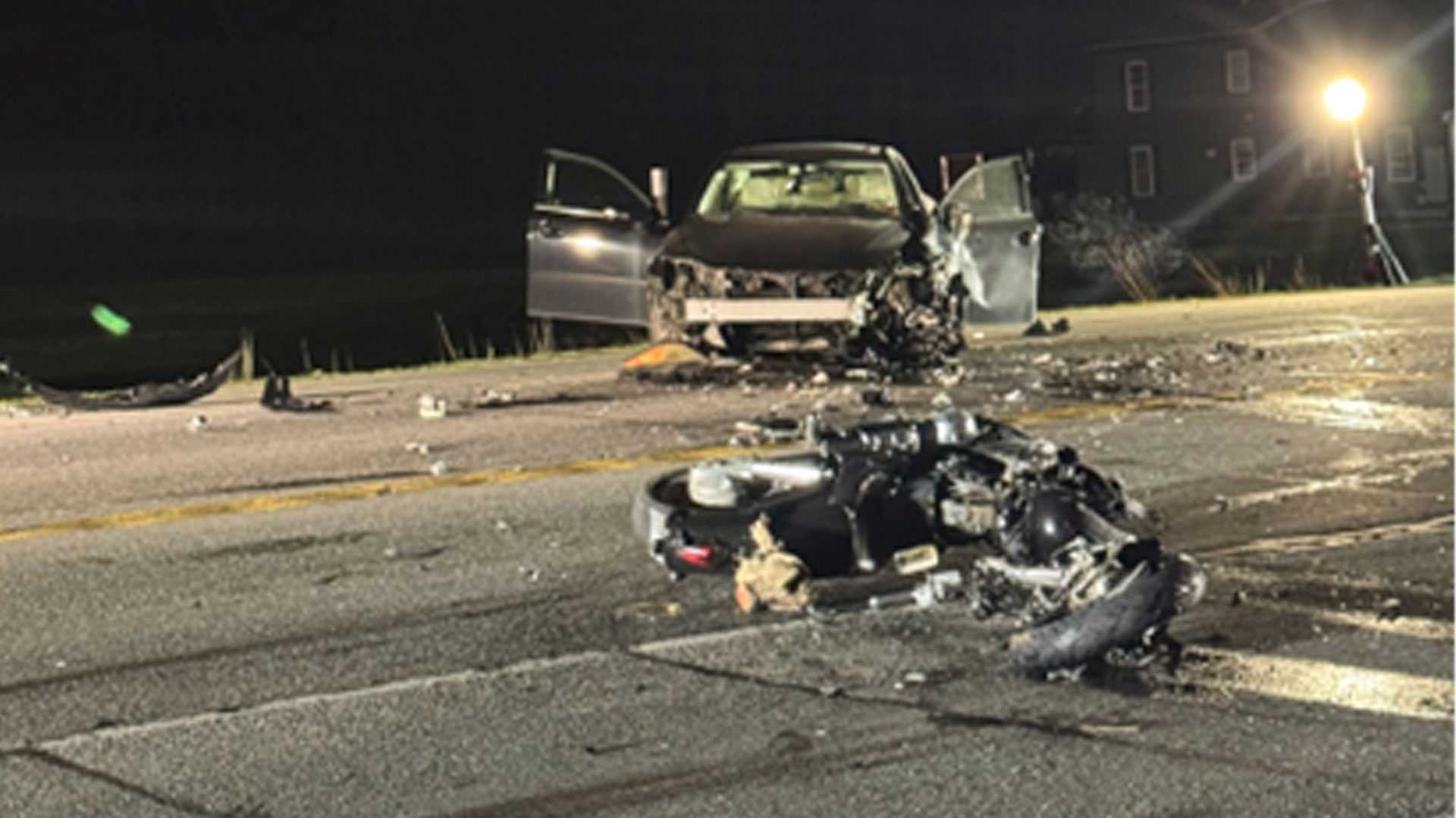 Man killed, child critically injured in Casco motorcycle crash