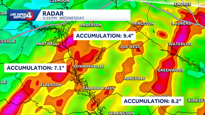Heavy rainfall puts a dent in drought conditions across the Carolinas