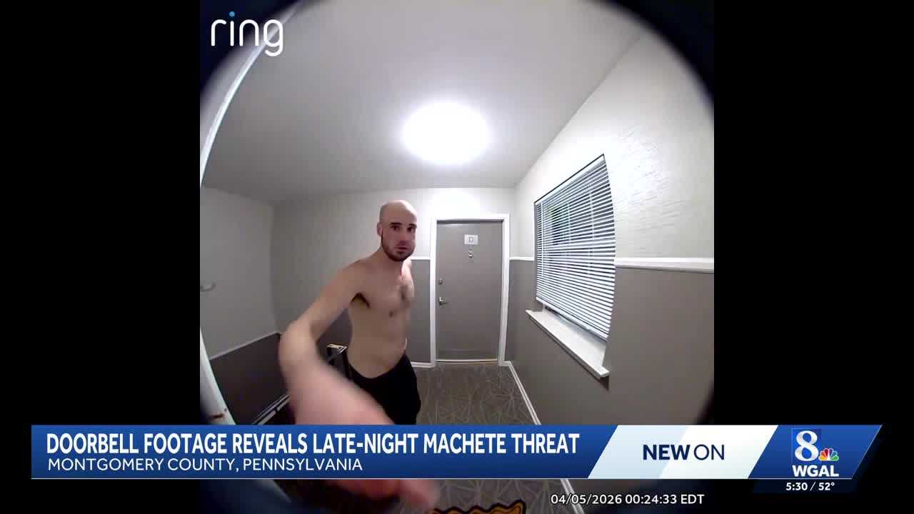Scary Encounter | Pennsylvania woman's new Ring camera captures machete-wielding neighbor hours after install