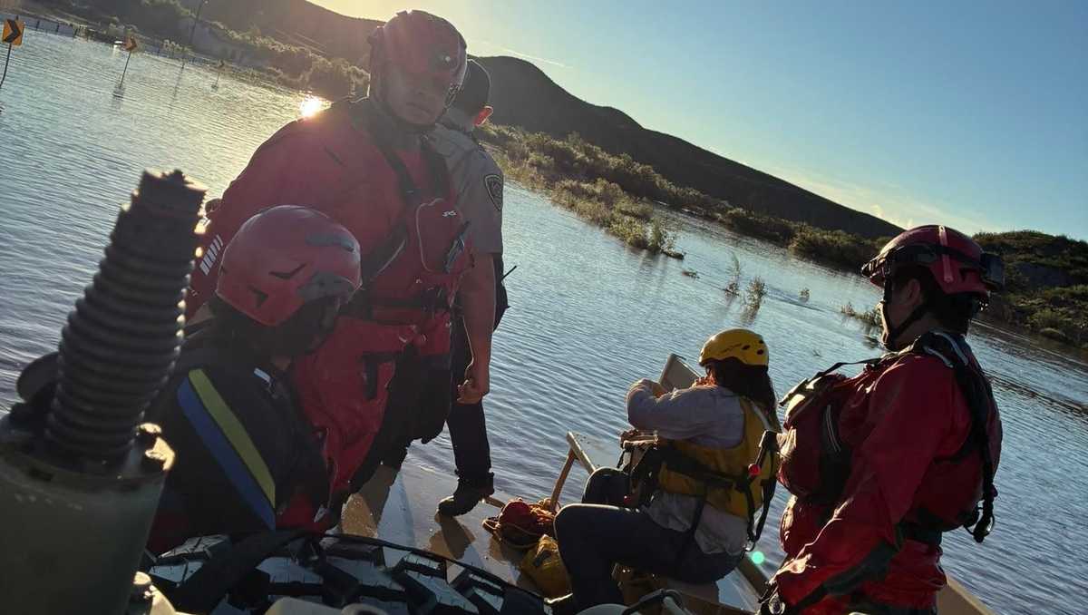 Crews rescue person trapped in flood in Dona Ana County on Wednesday
