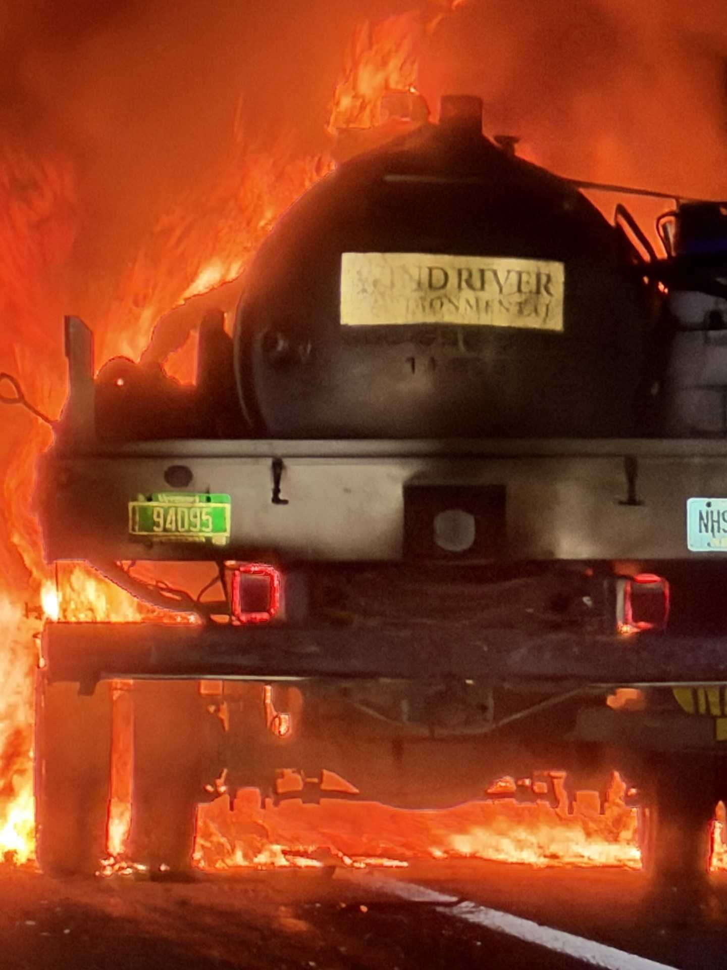 Interstate 89 in Colchester reopens following tanker truck fire - WPTZ