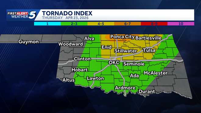 Tornadoes spin up with Oklahoma severe storms
