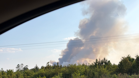 Effingham County Fire Rescue monitor fire near Pryor and Oliver-Kildare ...
