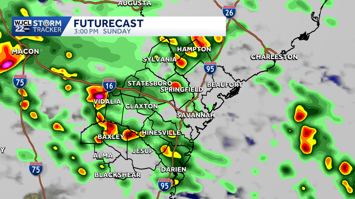 Scattered rain chances continue for SE GA and the Lowcountry ...