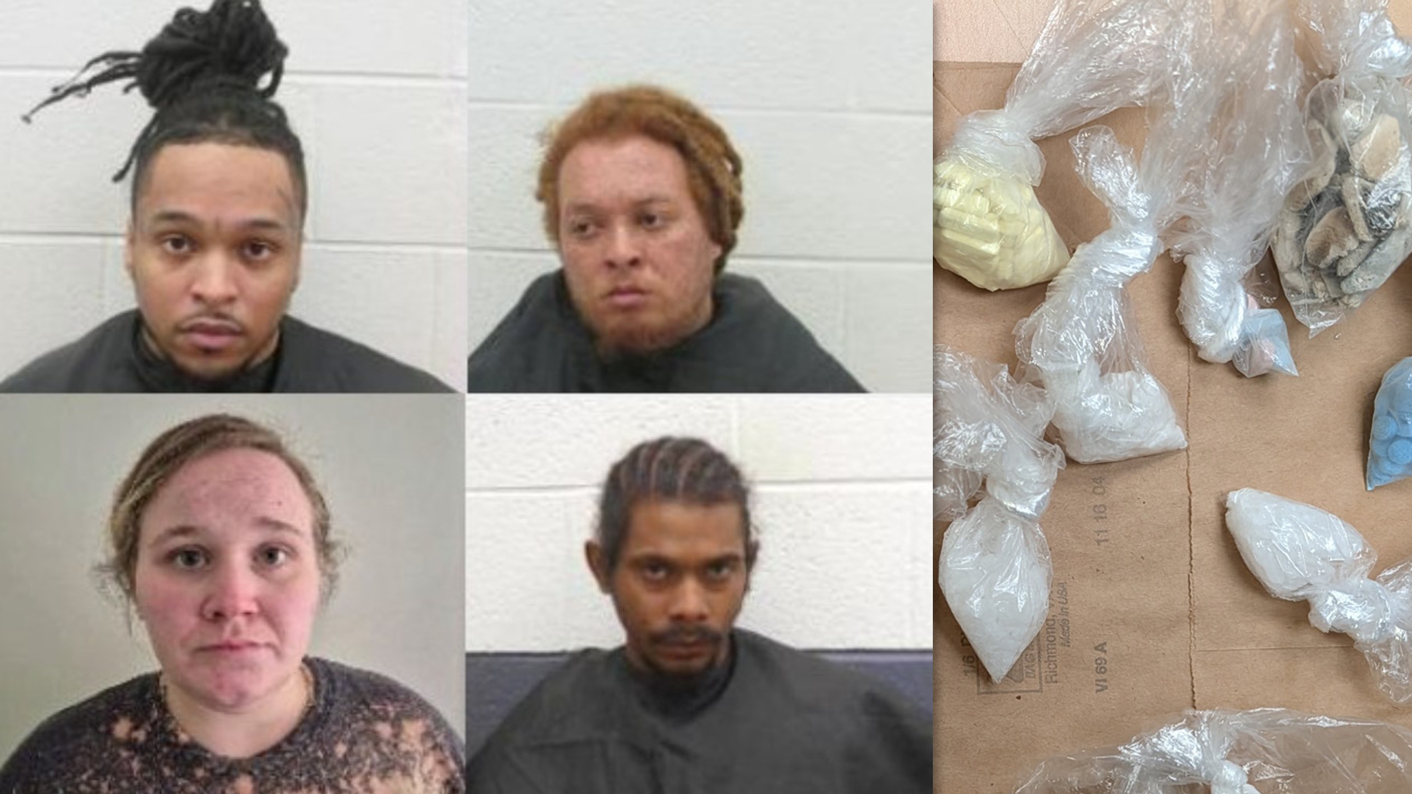 wyff4.com - Zach Rainey - Traffic stop for illegal window tint leads to drug charges for 4, officials say
