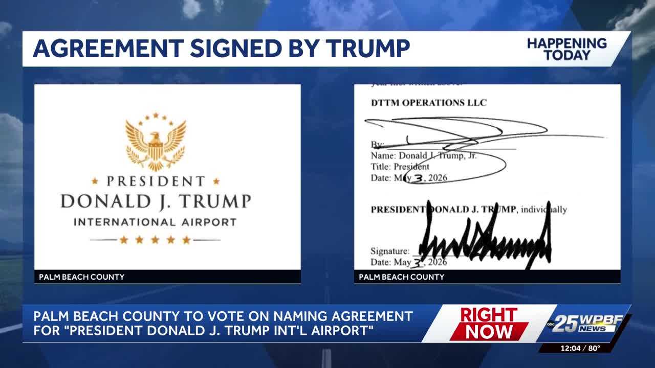 New logo revealed for ‘President Donald J. Trump Airport’