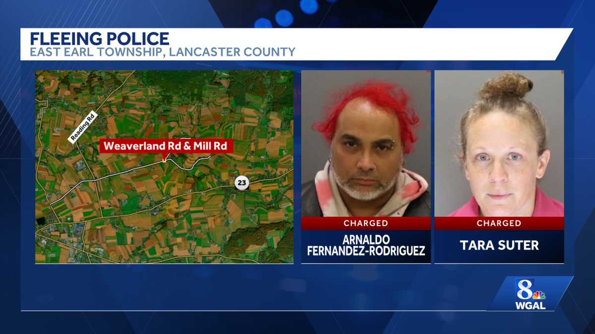 Two charged after fleeing police during Lancaster County traffic stop