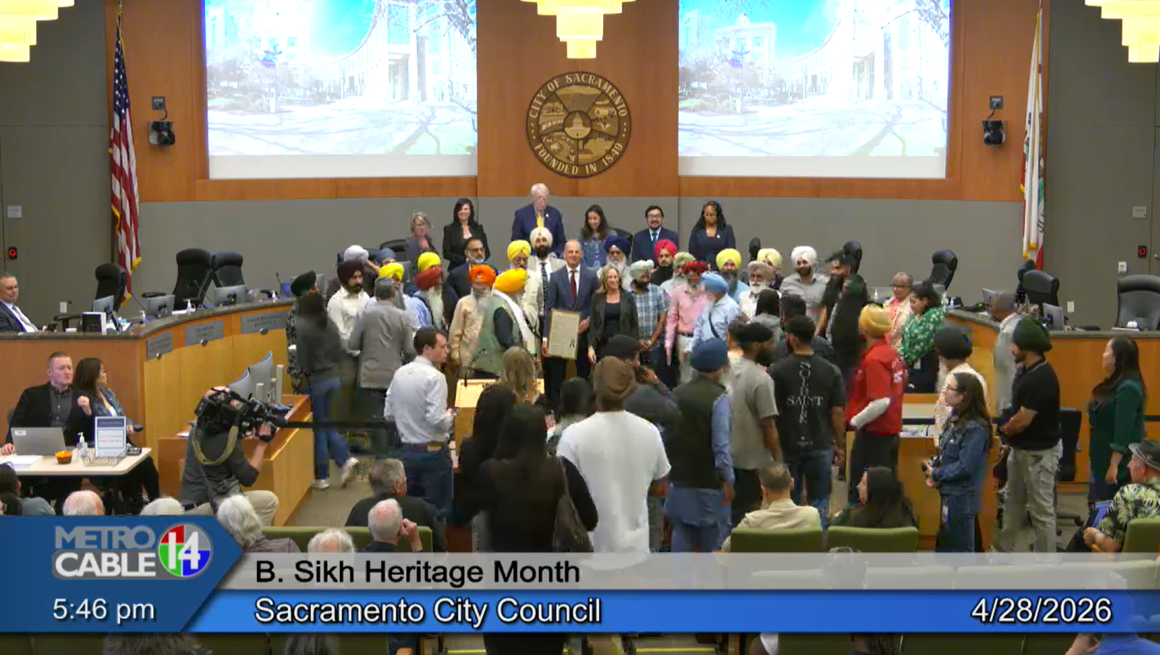 Sacramento City Council honors Sikh Heritage Month; new policy allows kirpans at meetings