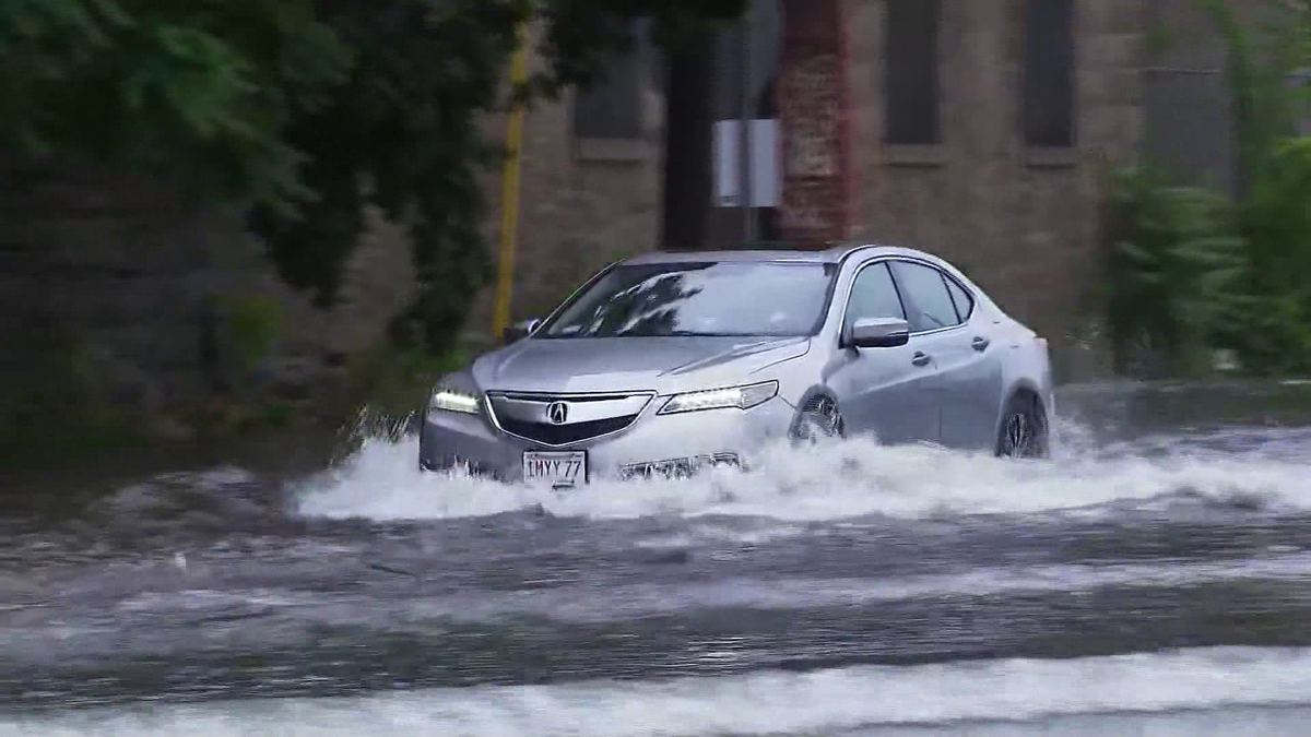 Flash flooding turns Fall River streets into rivers after heavy rain - WCVB