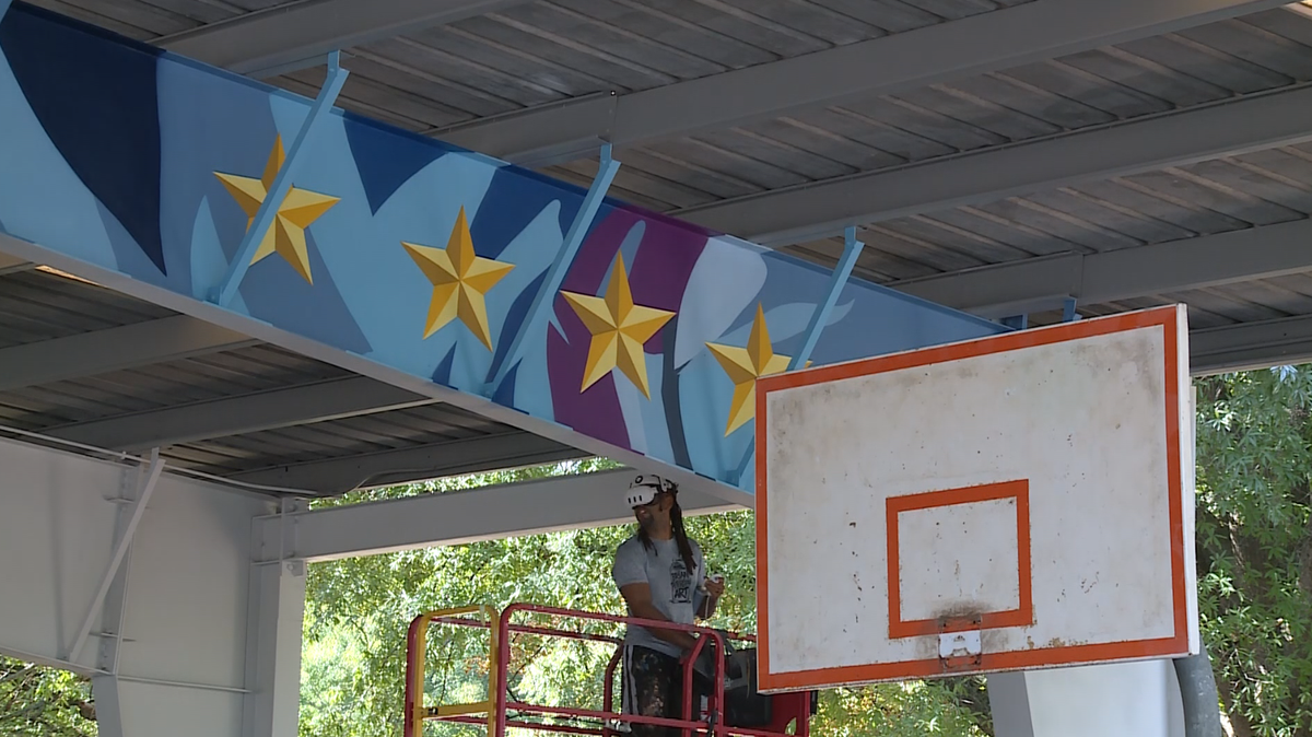 Chris Paul mural and court upgrades begin at Rupert Bell Park in Winston-Salem
