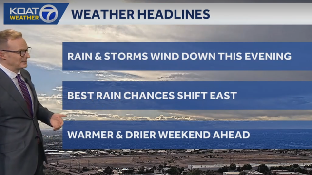 Storms East...Dry West